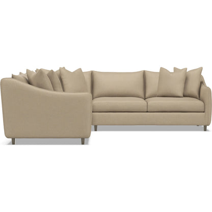 Joli 3-Piece Fabric Sectional by Bernhardt in wdf, 789 portobello. Made from unique in a unique style.