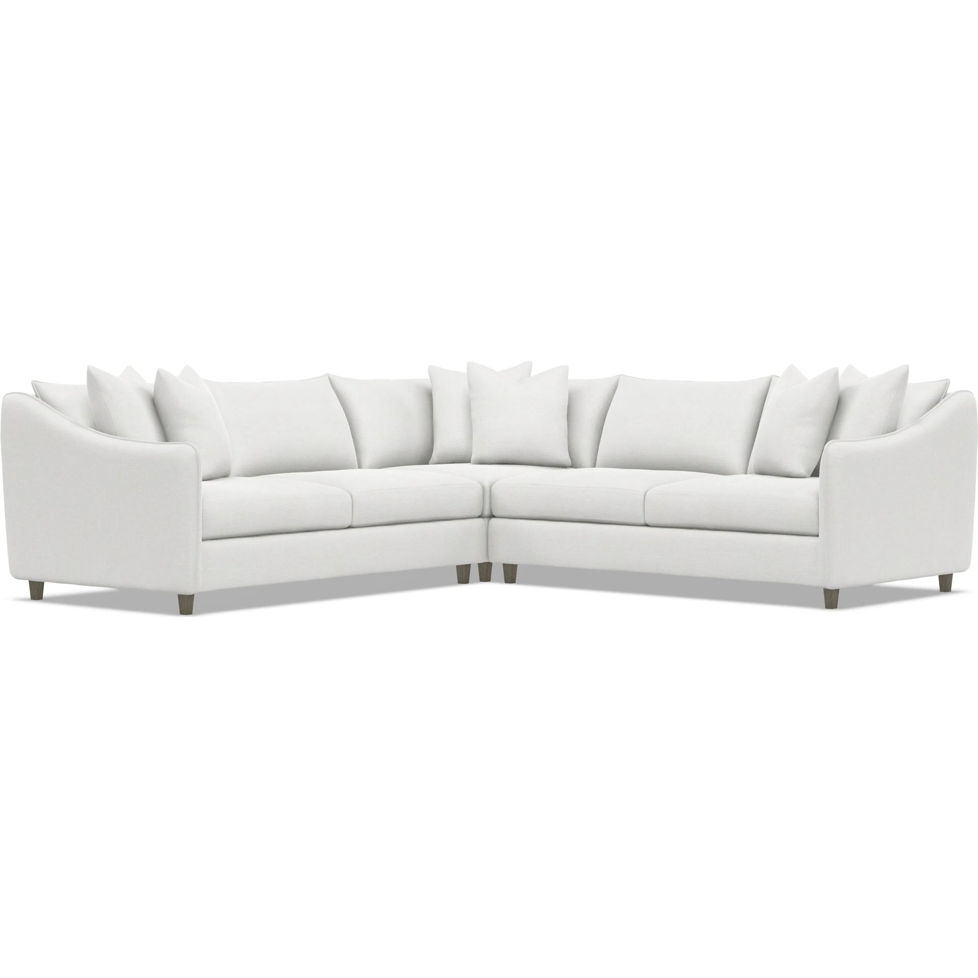 Joli 3-Piece Fabric Sectional by Bernhardt in wdf, 789 portobello. Made from unique in a unique style.