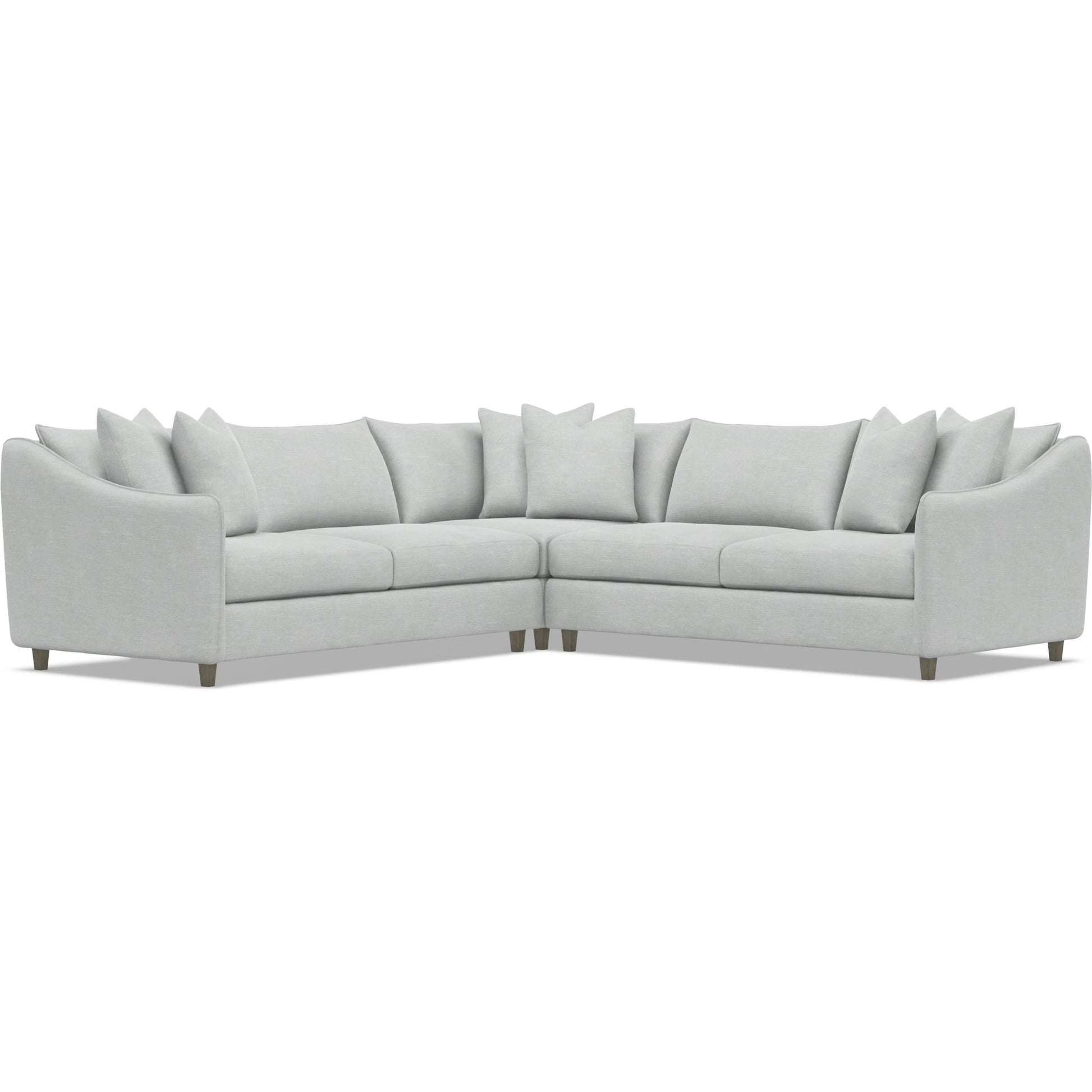 Joli 3-Piece Fabric Sectional by Bernhardt in wdf, 789 portobello. Made from unique in a unique style.