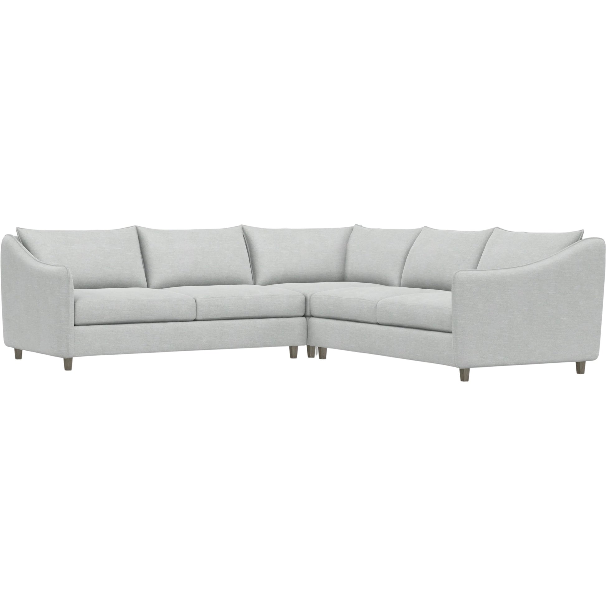 Joli 3-Piece Fabric Sectional by Bernhardt in wdf, 789 portobello. Made from unique in a unique style.