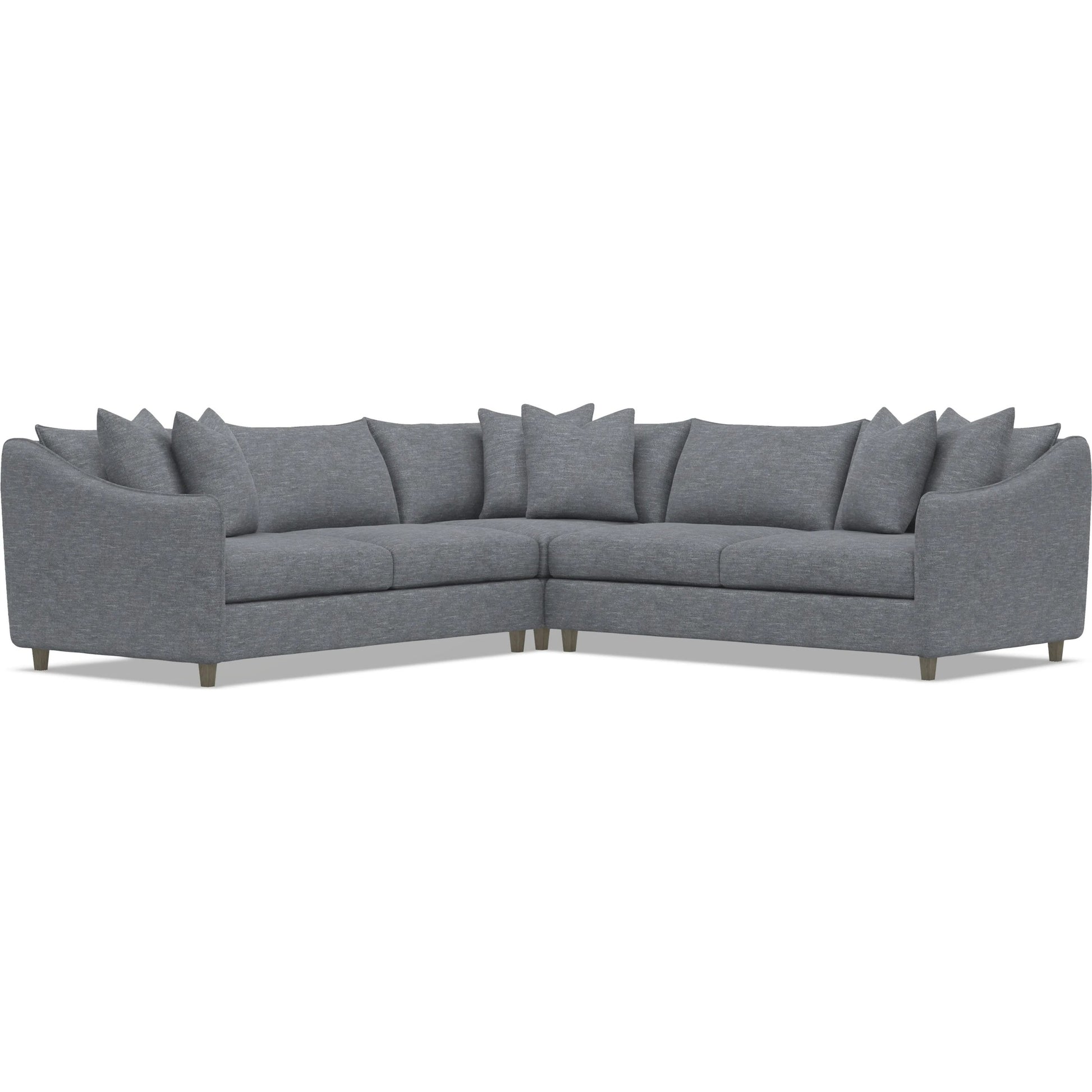 Joli 3-Piece Fabric Sectional by Bernhardt in wdf, 789 portobello. Made from unique in a unique style.