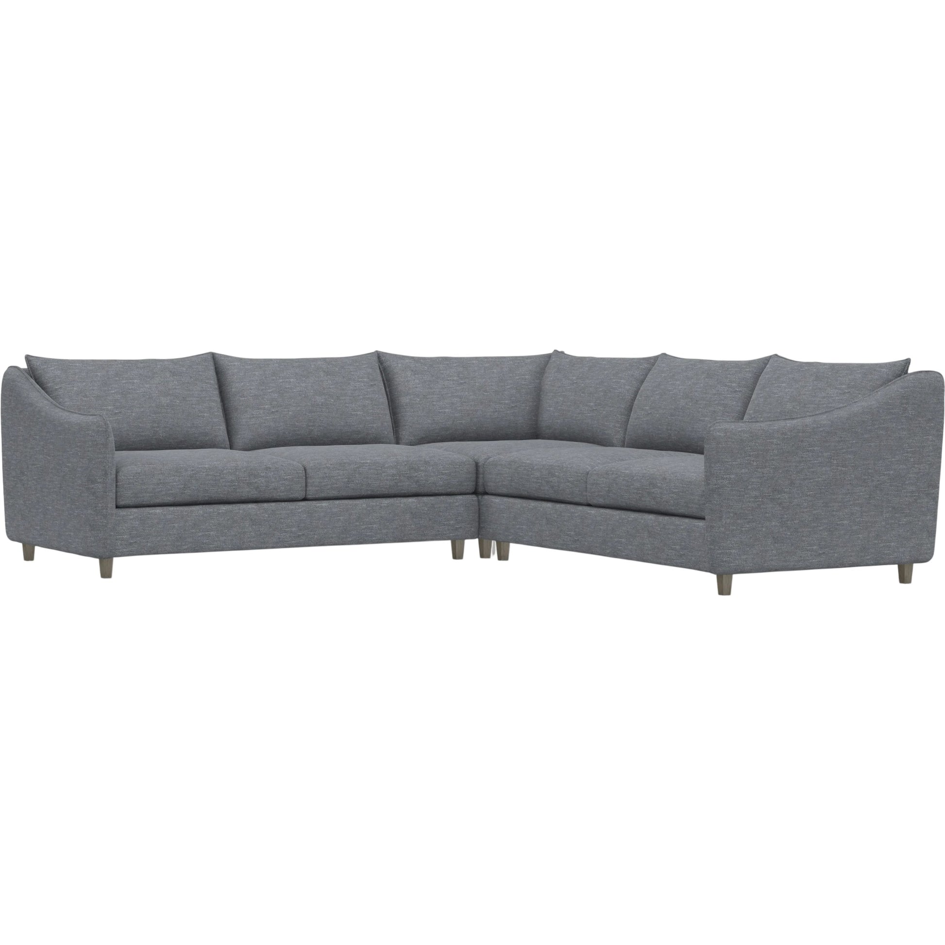 Joli 3-Piece Fabric Sectional by Bernhardt in wdf, 789 portobello. Made from unique in a unique style.