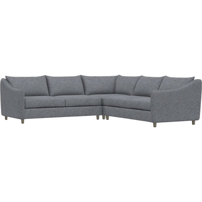 Joli 3-Piece Fabric Sectional by Bernhardt in wdf, 789 portobello. Made from unique in a unique style.