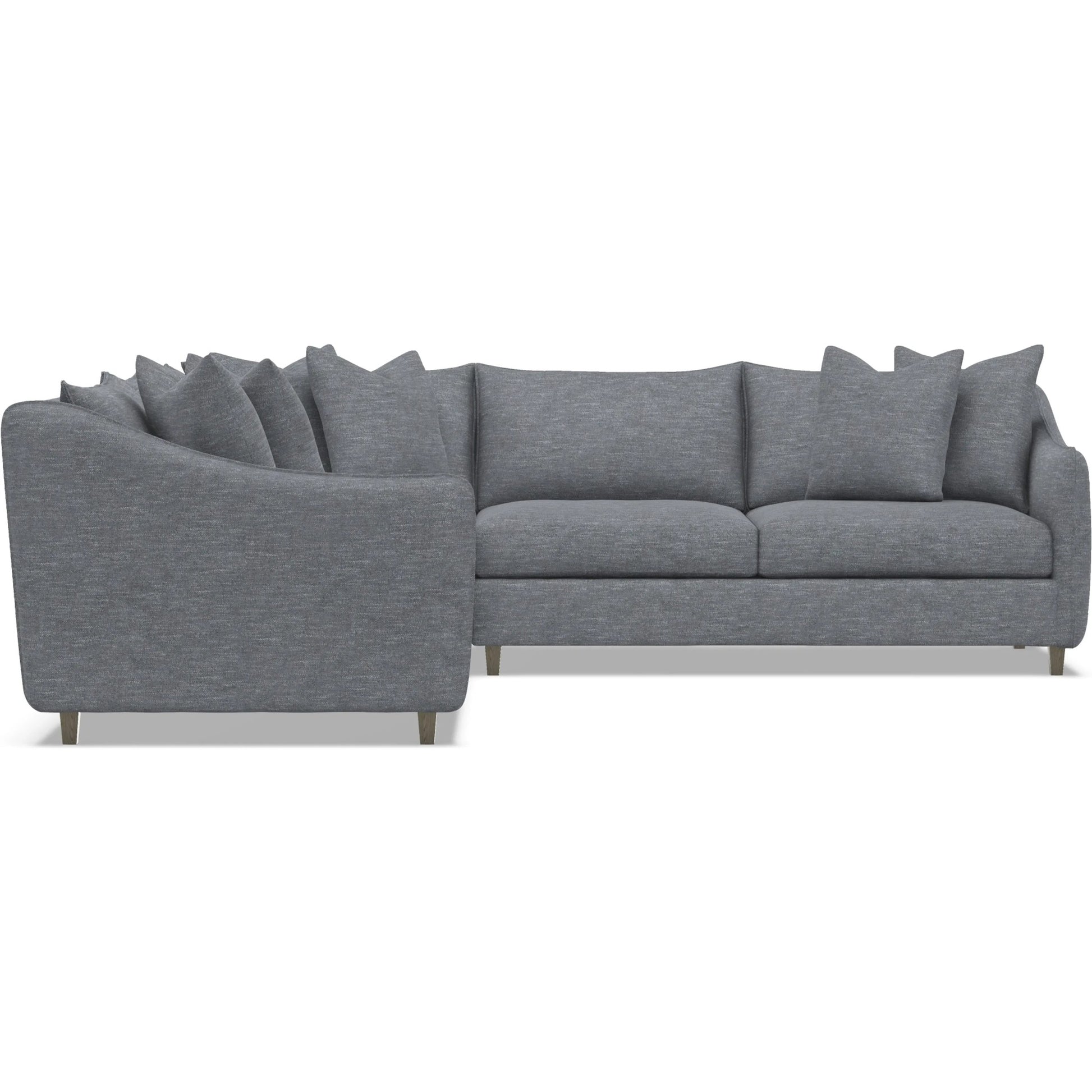 Joli 3-Piece Fabric Sectional by Bernhardt in wdf, 789 portobello. Made from unique in a unique style.