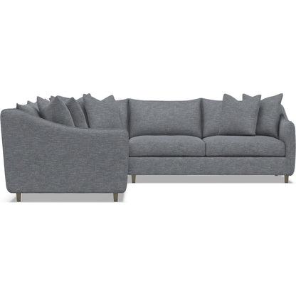 Joli 3-Piece Fabric Sectional by Bernhardt in wdf, 789 portobello. Made from unique in a unique style.