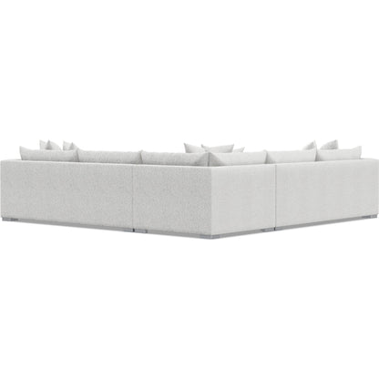 Helena 3-Piece Fabric Sectional by Bernhardt in stainless steel. Made from unique in a unique style.