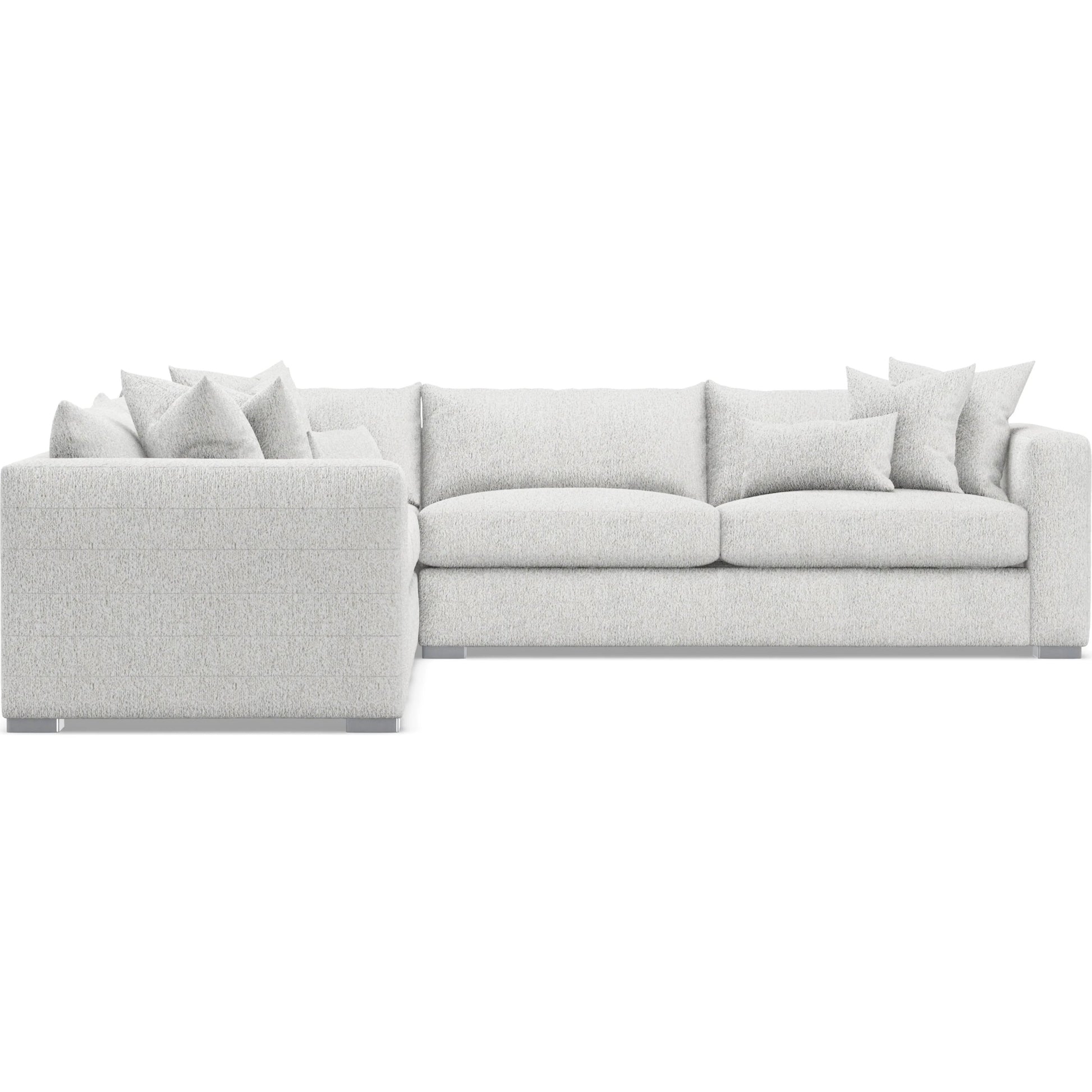 Helena 3-Piece Fabric Sectional by Bernhardt in stainless steel. Made from unique in a unique style.