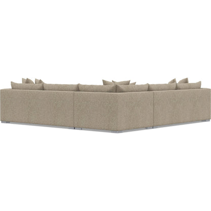 Helena 3-Piece Fabric Sectional by Bernhardt in stainless steel. Made from unique in a unique style.