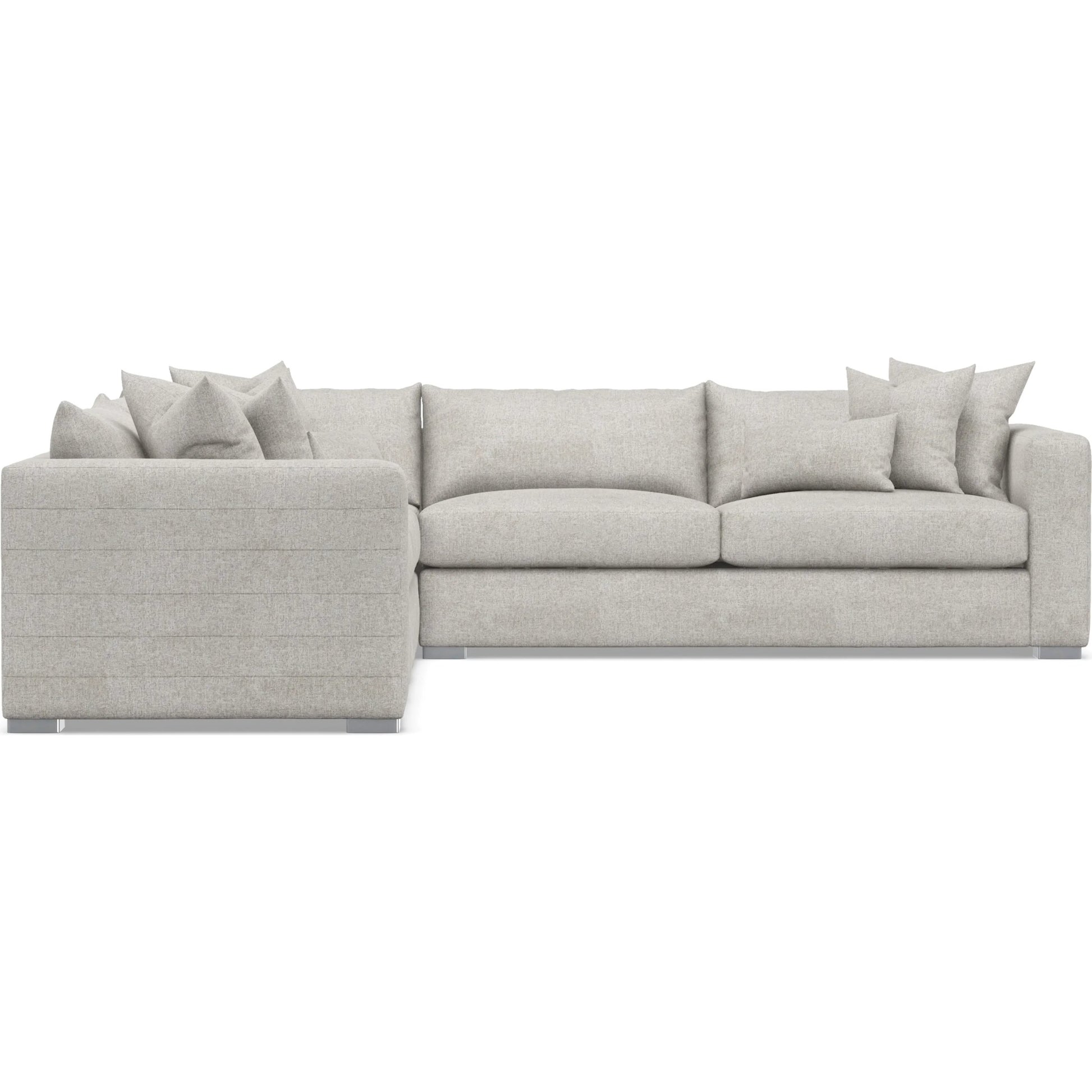 Helena 3-Piece Fabric Sectional by Bernhardt in stainless steel. Made from unique in a unique style.