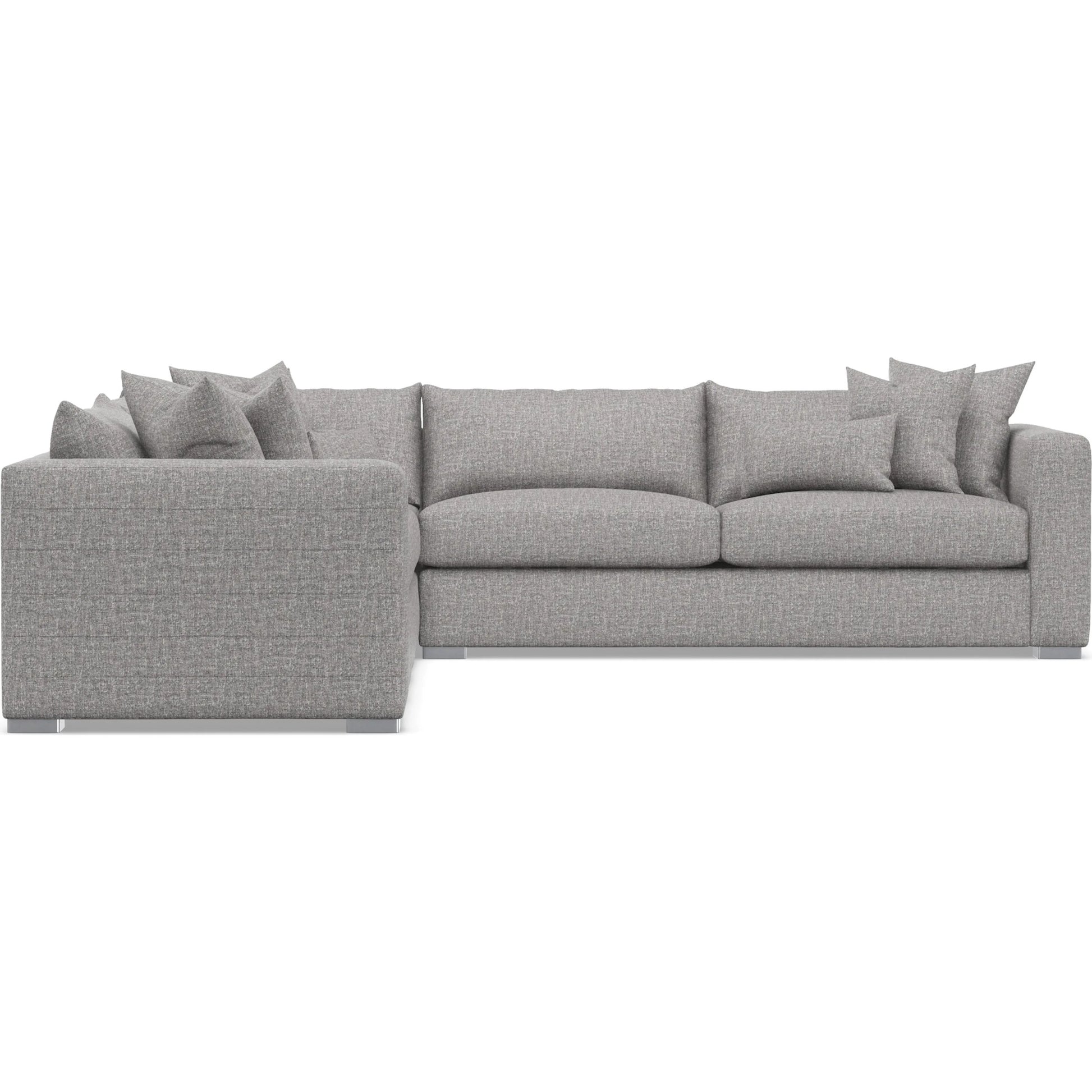 Helena 3-Piece Fabric Sectional by Bernhardt in stainless steel. Made from unique in a unique style.
