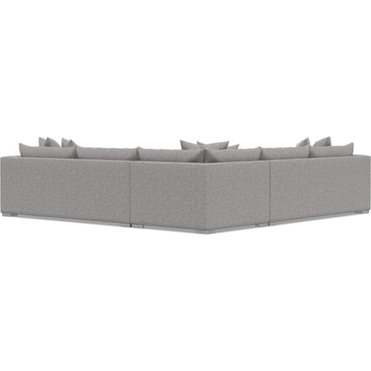 Helena 3-Piece Fabric Sectional by Bernhardt in stainless steel. Made from unique in a unique style.