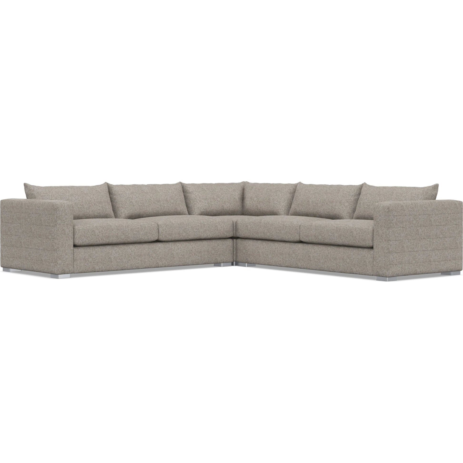 Helena 3-Piece Fabric Sectional by Bernhardt in stainless steel. Made from unique in a unique style.