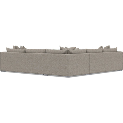 Helena 3-Piece Fabric Sectional by Bernhardt in stainless steel. Made from unique in a unique style.