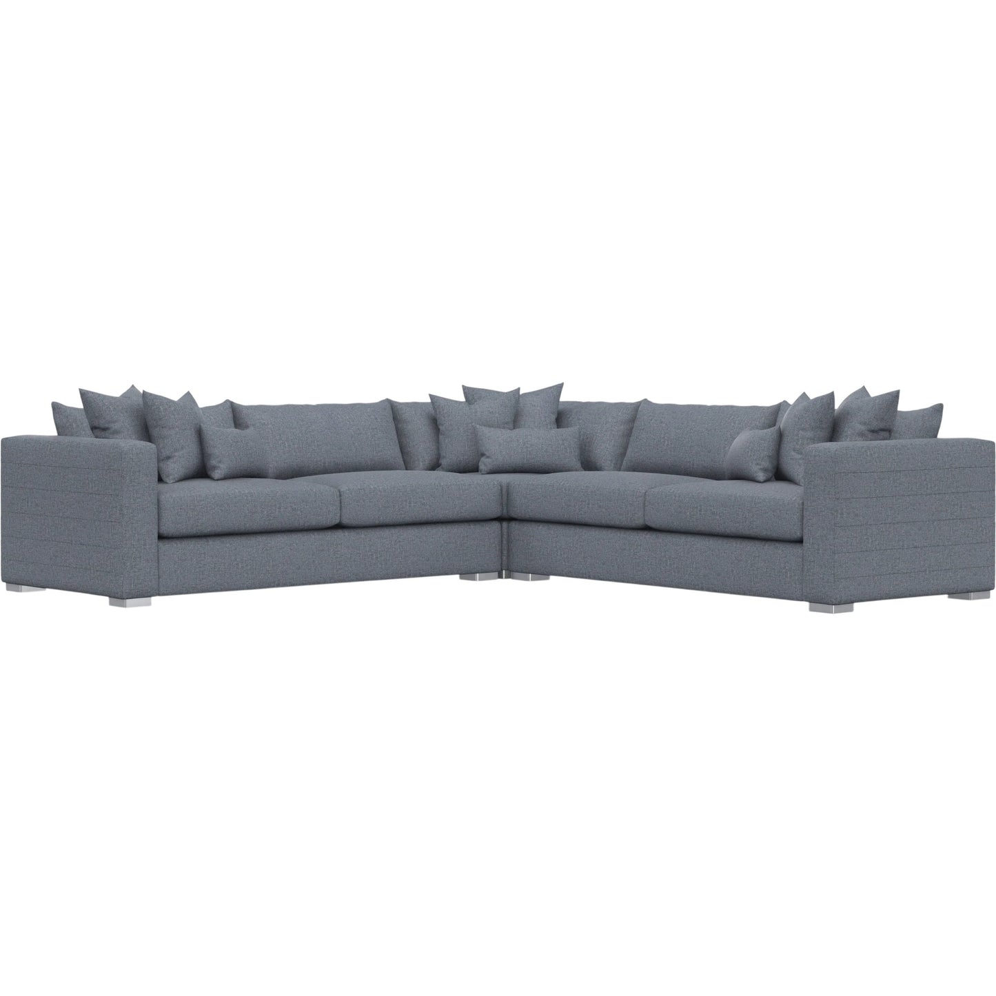 025 SI-2634593 | Primary Silo | Helena 3-Piece Fabric Sectional by Bernhardt in stainless steel. Made from unique in a unique style.
