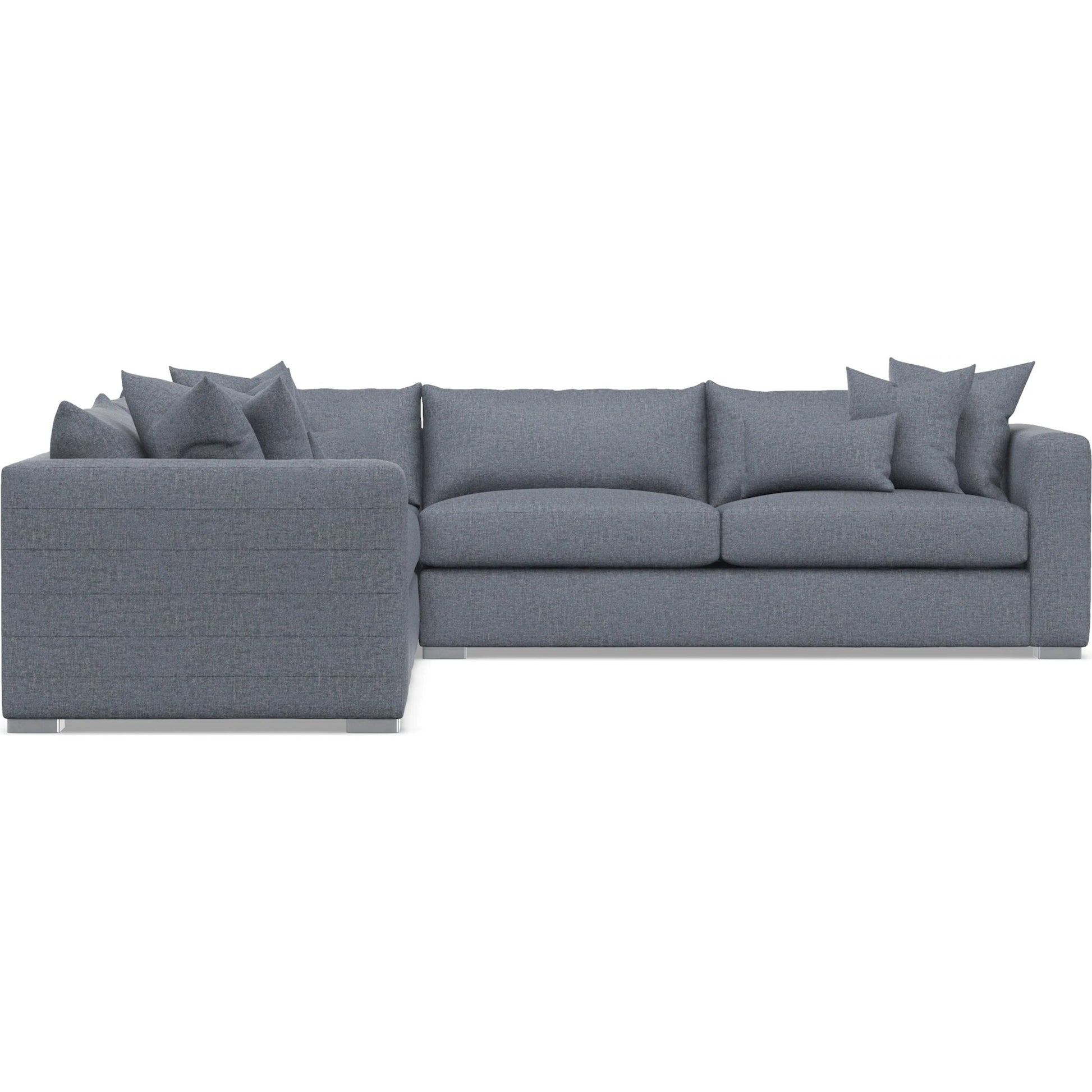Helena 3-Piece Fabric Sectional by Bernhardt in stainless steel. Made from unique in a unique style.