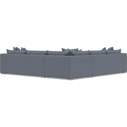 Helena 3-Piece Fabric Sectional by Bernhardt in stainless steel. Made from unique in a unique style.