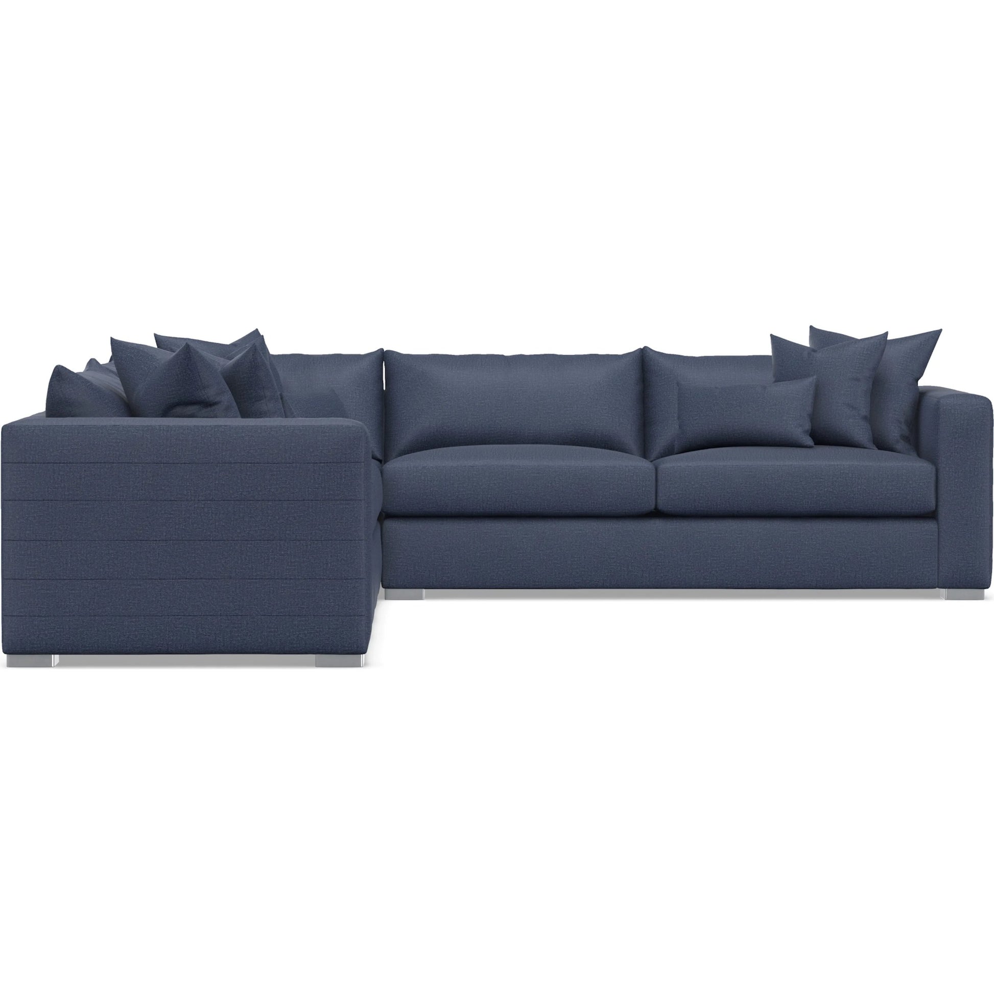 Helena 3-Piece Fabric Sectional by Bernhardt in stainless steel. Made from unique in a unique style.