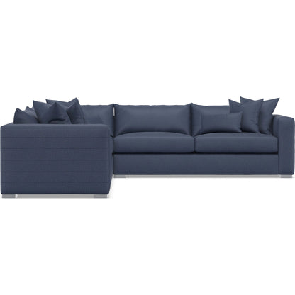 Helena 3-Piece Fabric Sectional by Bernhardt in stainless steel. Made from unique in a unique style.