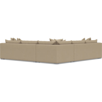 Helena 3-Piece Fabric Sectional by Bernhardt in stainless steel. Made from unique in a unique style.