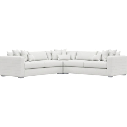 Helena 3-Piece Fabric Sectional by Bernhardt in stainless steel. Made from unique in a unique style.
