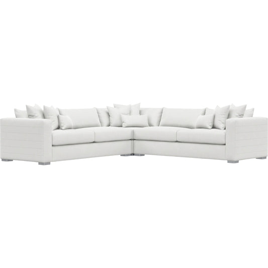 Helena 3-Piece Fabric Sectional by Bernhardt in stainless steel. Made from unique in a unique style.