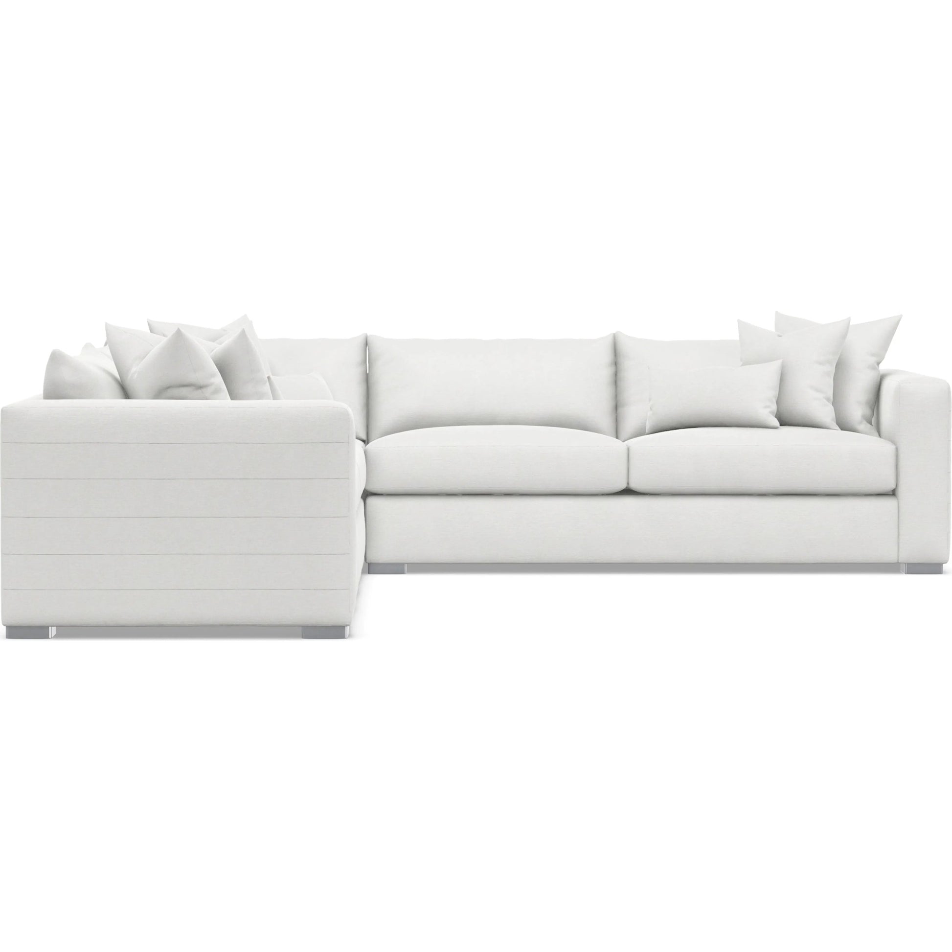 Helena 3-Piece Fabric Sectional by Bernhardt in stainless steel. Made from unique in a unique style.