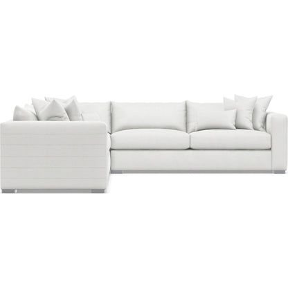 Helena 3-Piece Fabric Sectional by Bernhardt in stainless steel. Made from unique in a unique style.