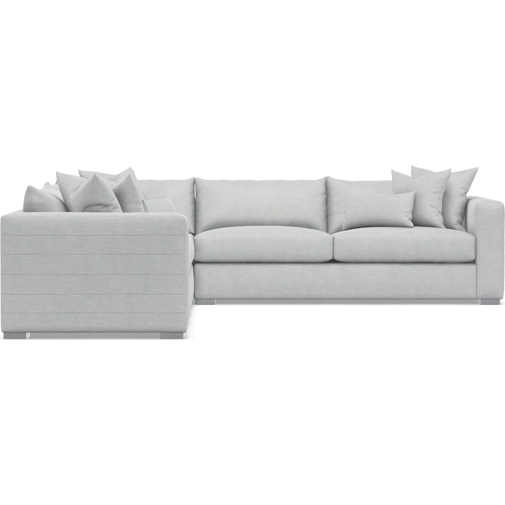 Helena 3-Piece Fabric Sectional by Bernhardt in stainless steel. Made from unique in a unique style.