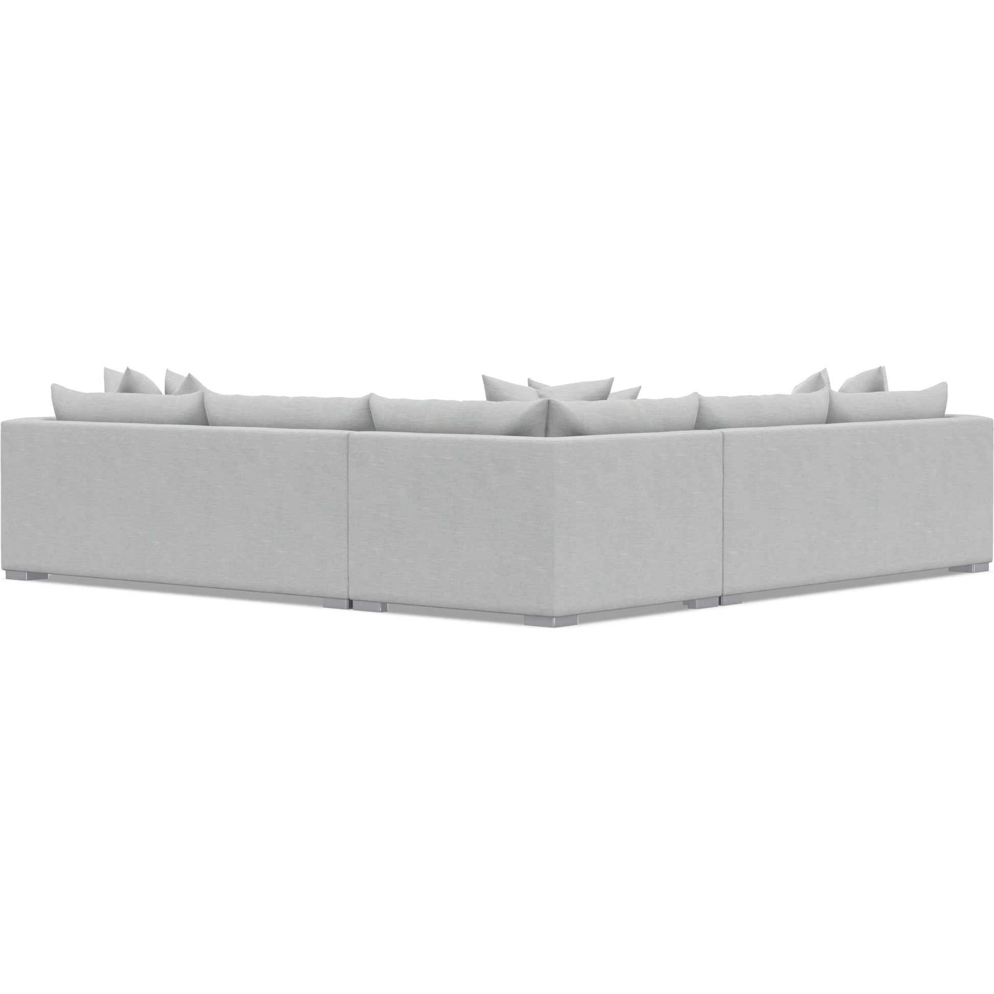 Helena 3-Piece Fabric Sectional by Bernhardt in stainless steel. Made from unique in a unique style.