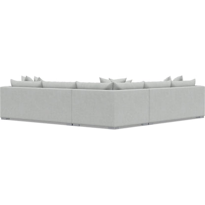 Helena 3-Piece Fabric Sectional by Bernhardt in stainless steel. Made from unique in a unique style.
