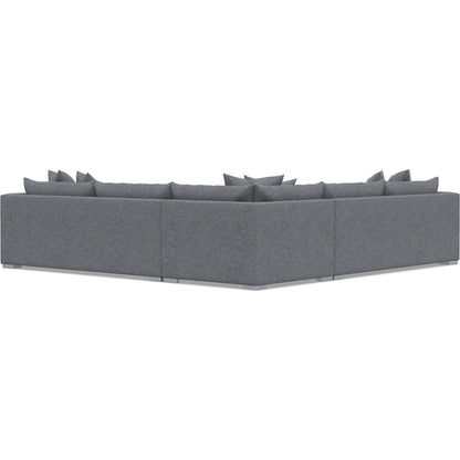 Helena 3-Piece Fabric Sectional by Bernhardt in stainless steel. Made from unique in a unique style.