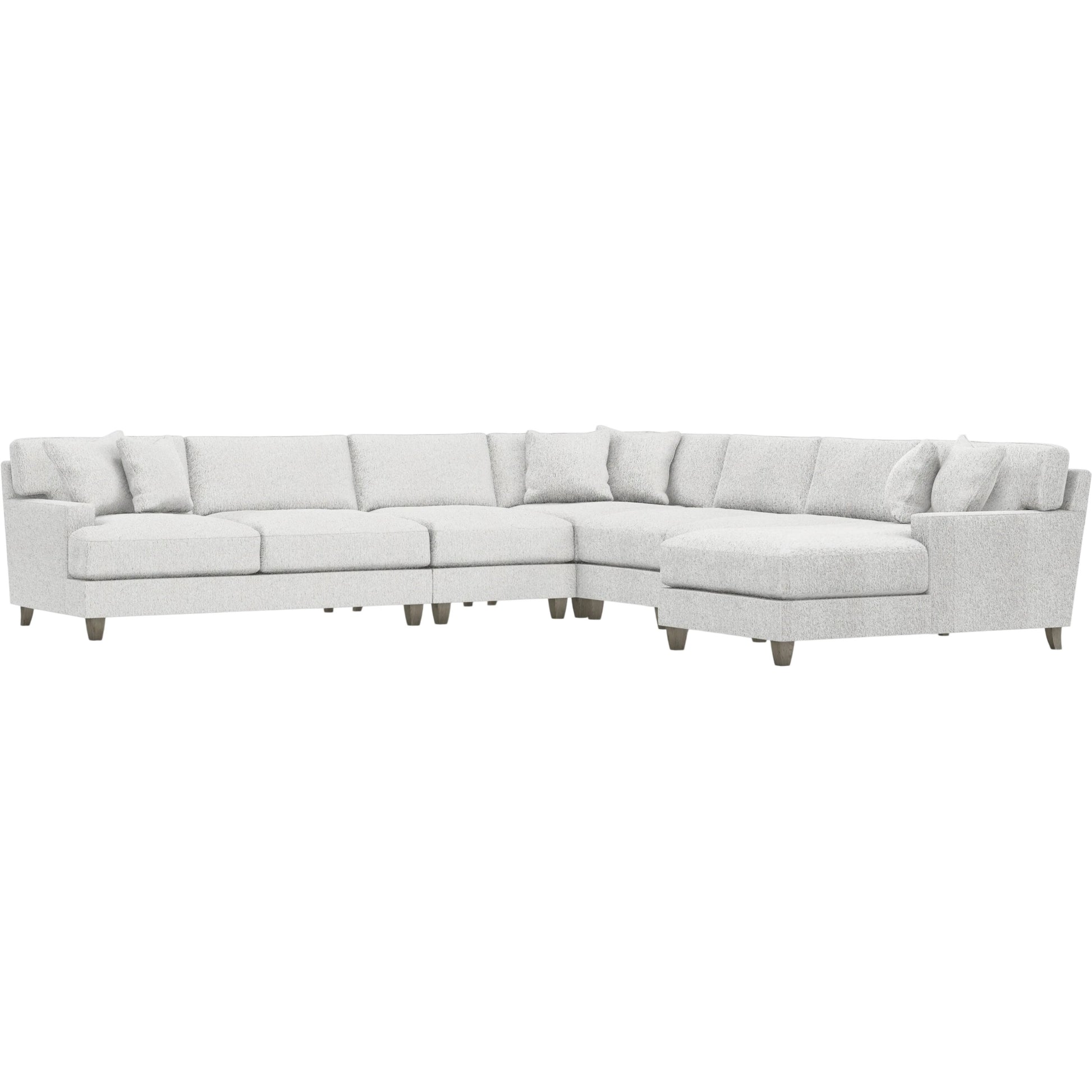 Mila 6-Piece Fabric Sectional by Bernhardt in wdf, 789 portobello. Made from unique in a unique style.