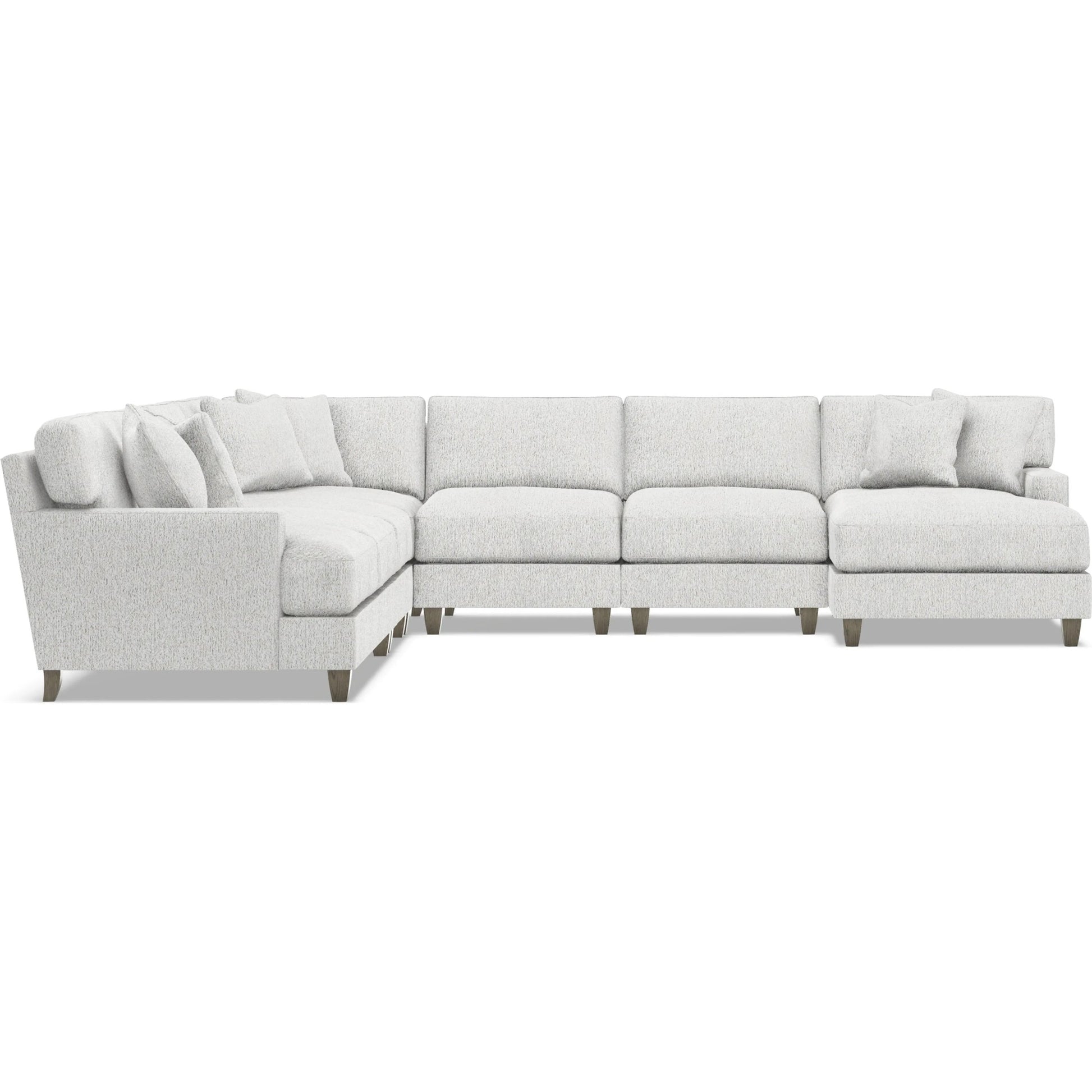 Mila 6-Piece Fabric Sectional by Bernhardt in wdf, 789 portobello. Made from unique in a unique style.