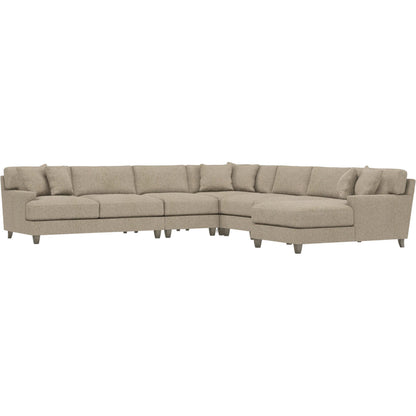 Mila 6-Piece Fabric Sectional by Bernhardt in wdf, 789 portobello. Made from unique in a unique style.