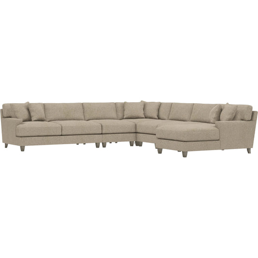 Mila 6-Piece Fabric Sectional by Bernhardt in wdf, 789 portobello. Made from unique in a unique style.