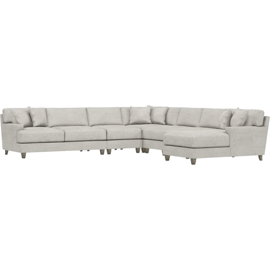 Mila 6-Piece Fabric Sectional by Bernhardt in wdf, 789 portobello. Made from unique in a unique style.