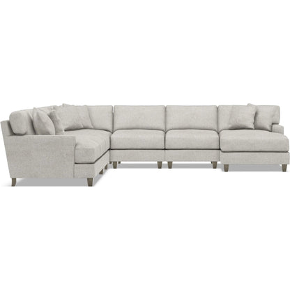 Mila 6-Piece Fabric Sectional by Bernhardt in wdf, 789 portobello. Made from unique in a unique style.