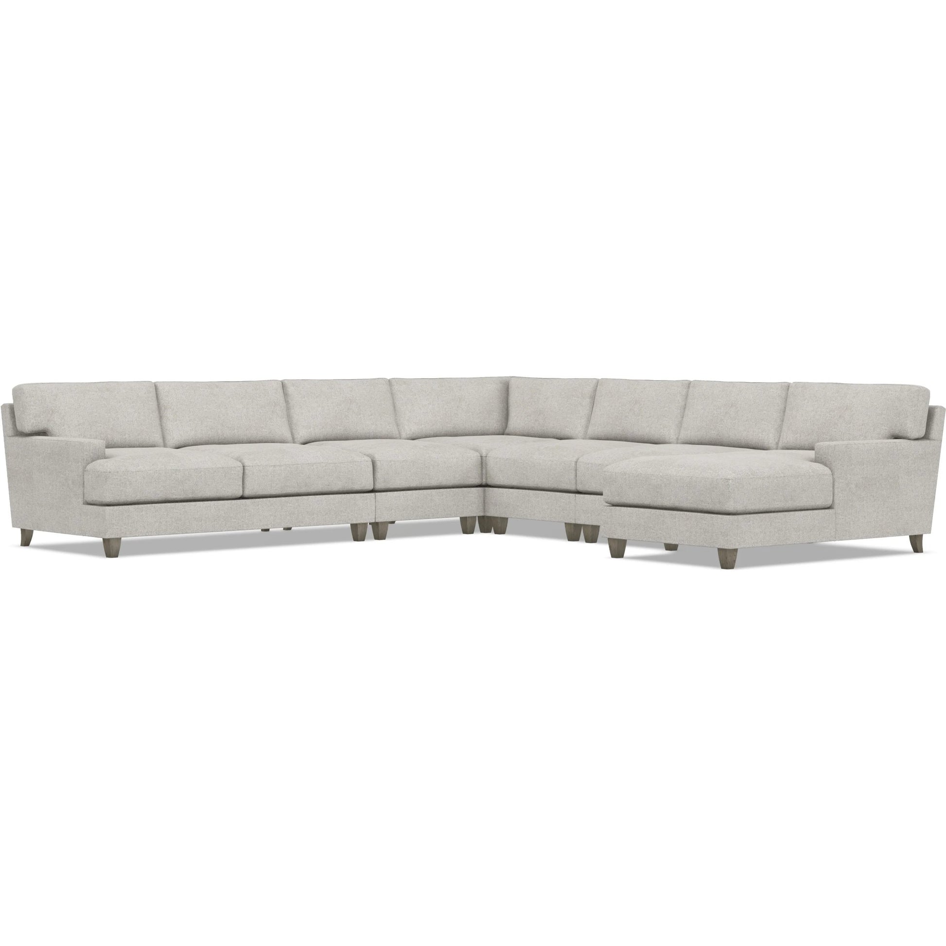 Mila 6-Piece Fabric Sectional by Bernhardt in wdf, 789 portobello. Made from unique in a unique style.