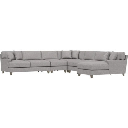 Mila 6-Piece Fabric Sectional by Bernhardt in wdf, 789 portobello. Made from unique in a unique style.