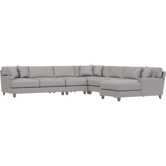 Mila 6-Piece Fabric Sectional by Bernhardt in wdf, 789 portobello. Made from unique in a unique style.