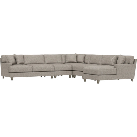 Mila 6-Piece Fabric Sectional by Bernhardt in wdf, 789 portobello. Made from unique in a unique style.