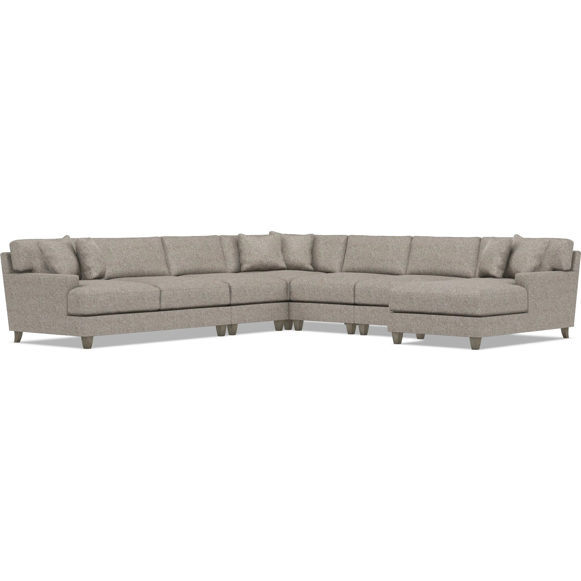 Mila 6-Piece Fabric Sectional by Bernhardt in wdf, 789 portobello. Made from unique in a unique style.