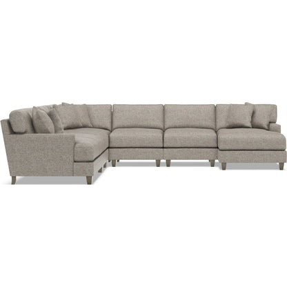 Mila 6-Piece Fabric Sectional by Bernhardt in wdf, 789 portobello. Made from unique in a unique style.