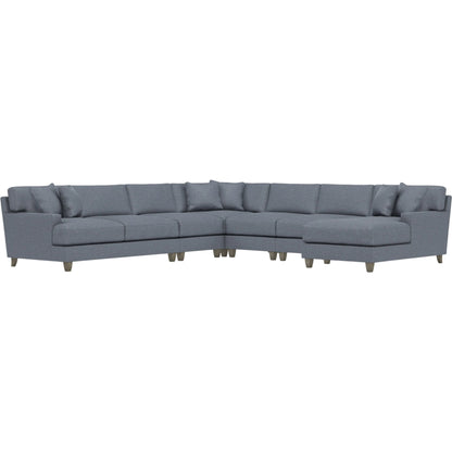 Mila 6-Piece Fabric Sectional by Bernhardt in wdf, 789 portobello. Made from unique in a unique style.