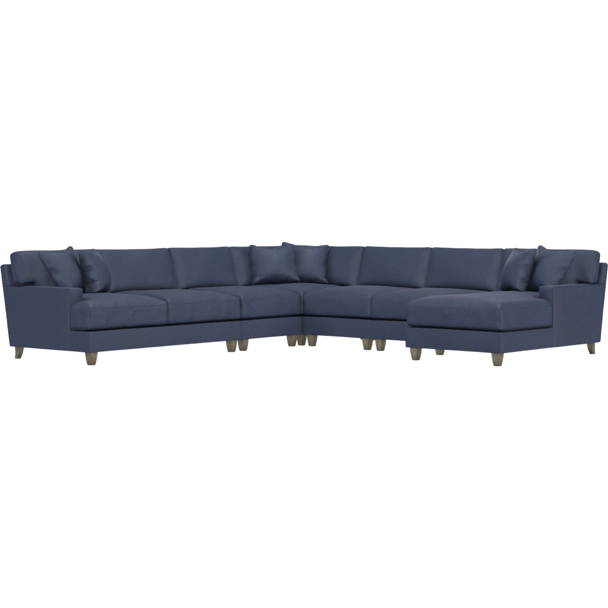 Mila 6-Piece Fabric Sectional by Bernhardt in wdf, 789 portobello. Made from unique in a unique style.