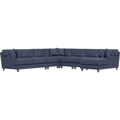 Mila 6-Piece Fabric Sectional by Bernhardt in wdf, 789 portobello. Made from unique in a unique style.