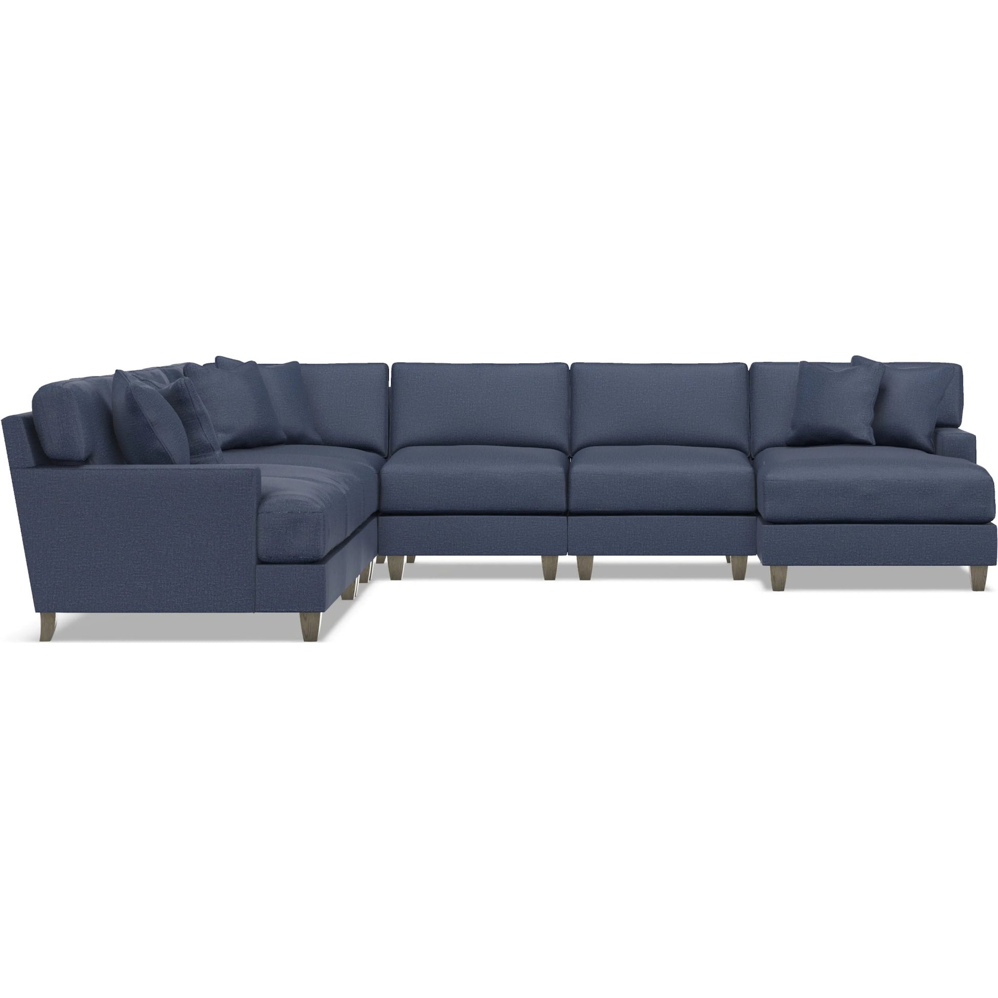 Mila 6-Piece Fabric Sectional by Bernhardt in wdf, 789 portobello. Made from unique in a unique style.