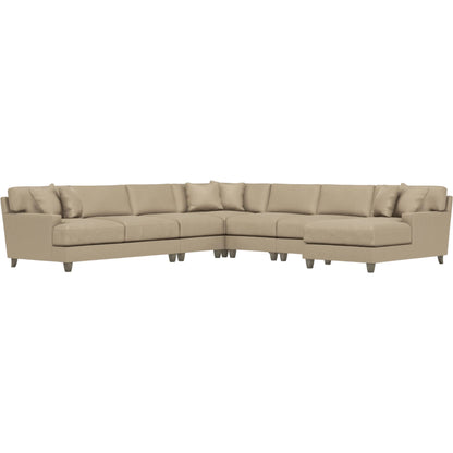 Mila 6-Piece Fabric Sectional by Bernhardt in wdf, 789 portobello. Made from unique in a unique style.