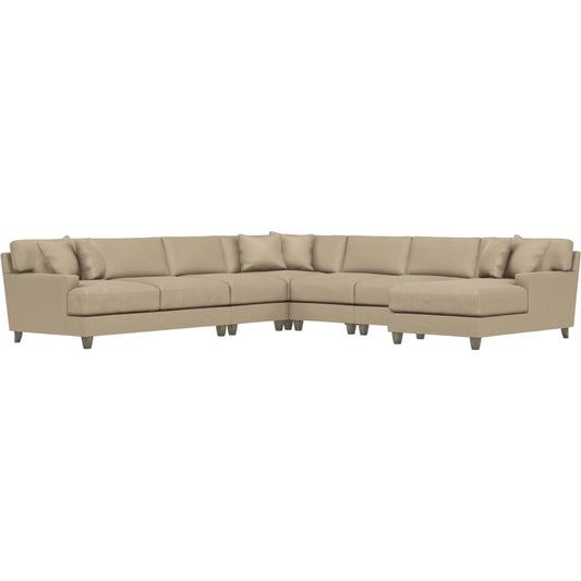 Mila 6-Piece Fabric Sectional by Bernhardt in wdf, 789 portobello. Made from unique in a unique style.