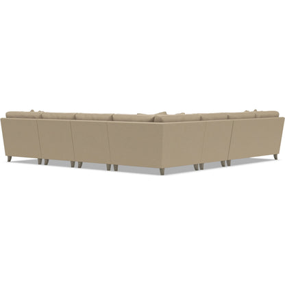 Mila 6-Piece Fabric Sectional by Bernhardt in wdf, 789 portobello. Made from unique in a unique style.